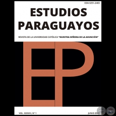 ESTUDIOS PARAGUAYOS - VOL. XXXVIII, N° 1 - JUNIO 2020